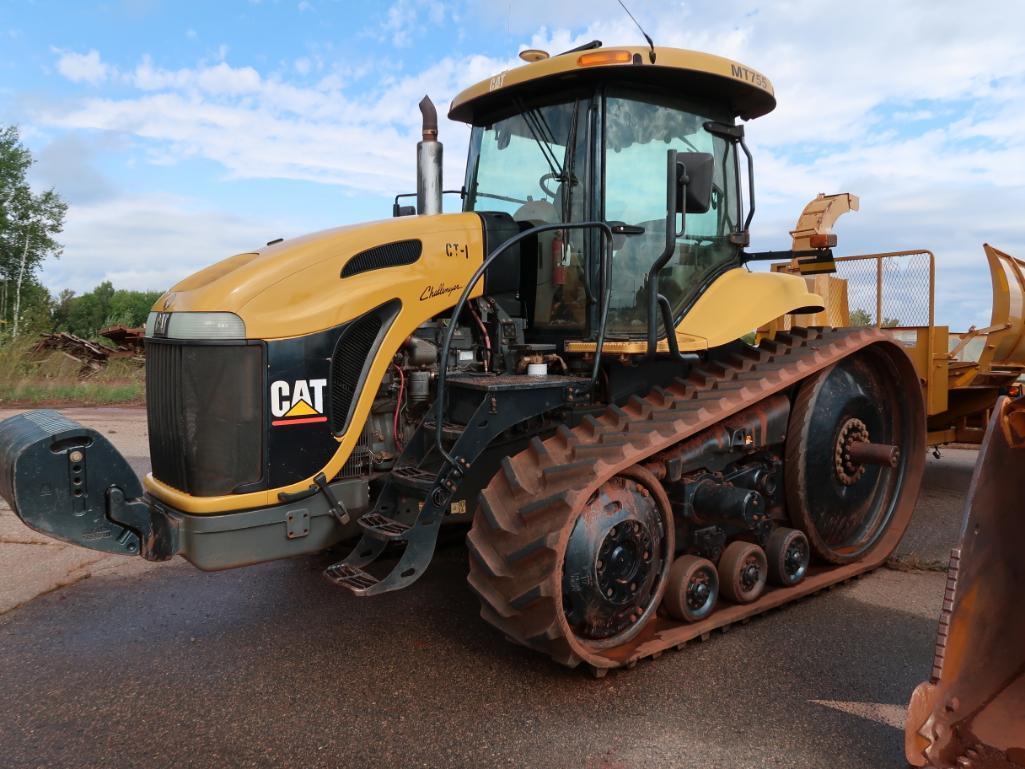 Challenger/Cat MT755 Track Tractor, VIN AGCMT755KALM40674, Enclosed Cab, Cat C-9 Engine, 4250 hours