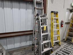 LOT: (2) Assorted Aluminum Ladders