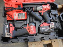 LOT: (2) Milwaukee M18 Fuel 2-Tool Hammer Drill/Impact Driver
