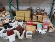 LOT: Contents of (3) Racks consisting of: Large Quantity of Roofing & Gutter Fasteners, Roof Tile