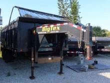 2021 Big Tex Dump Trailer, 8' x 20' Dual Tandem, Gooseneck, Cover, GVRW 10,000 Lbs.,