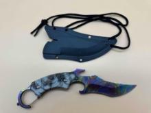RAZOR TACTICAL CAMO HANDLE MULTI COLORED 4" BLADE KNIFE