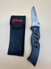FROST POCKET KNIFE GREEN BERET EDITION SERRATED EDGE