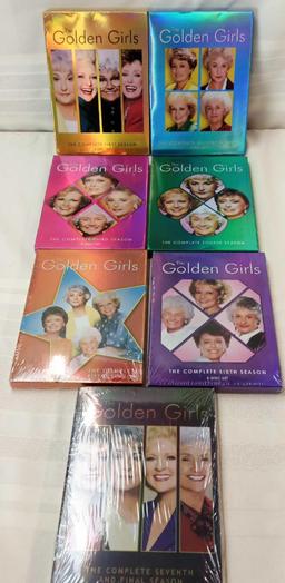 CDS COMPLETE SET OF "THE GOLDEN GIRLS 1ST-FINAL SEASONS (5,6,7 UNOPENED)