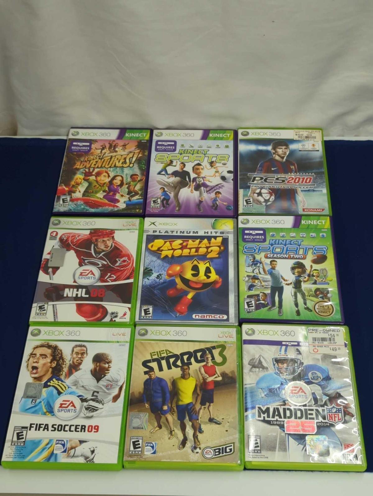 XBOX 360 GAMES RATED E  - UNTESTED