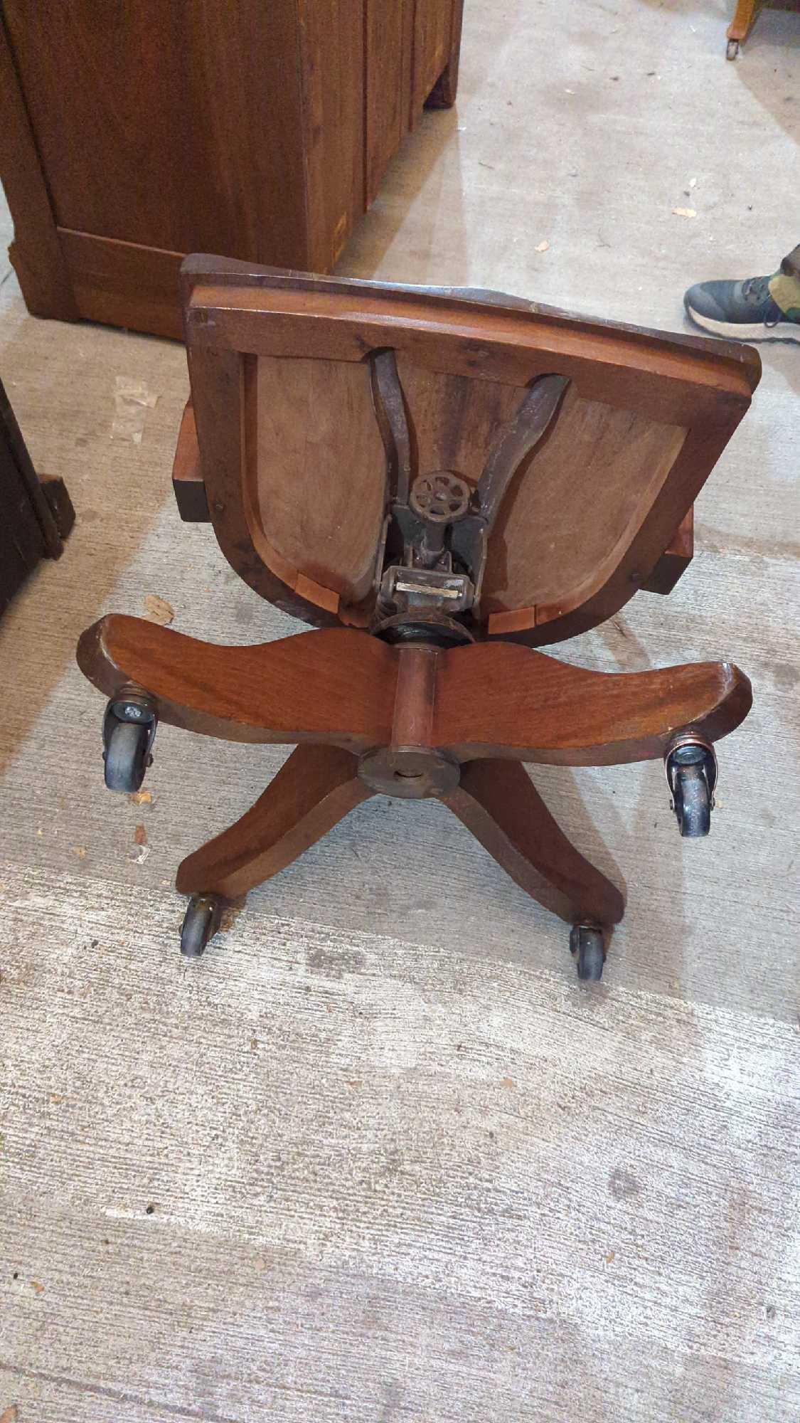 ANTIQUE WRITING DESK WITH CHAIR