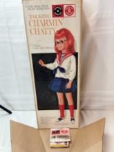 TALKING CHARMIN' CHATTY DOLL WITH CHANGEABLE RECORDS SHE DOES NOT WORK. 25"