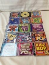 CD COLLECTION VARIETY KIDS BOB, HIP HOP, "THAT'S WHAT I CALL MUSIC" VOL.7, 9, 10, 11, 12 AND OTHERS