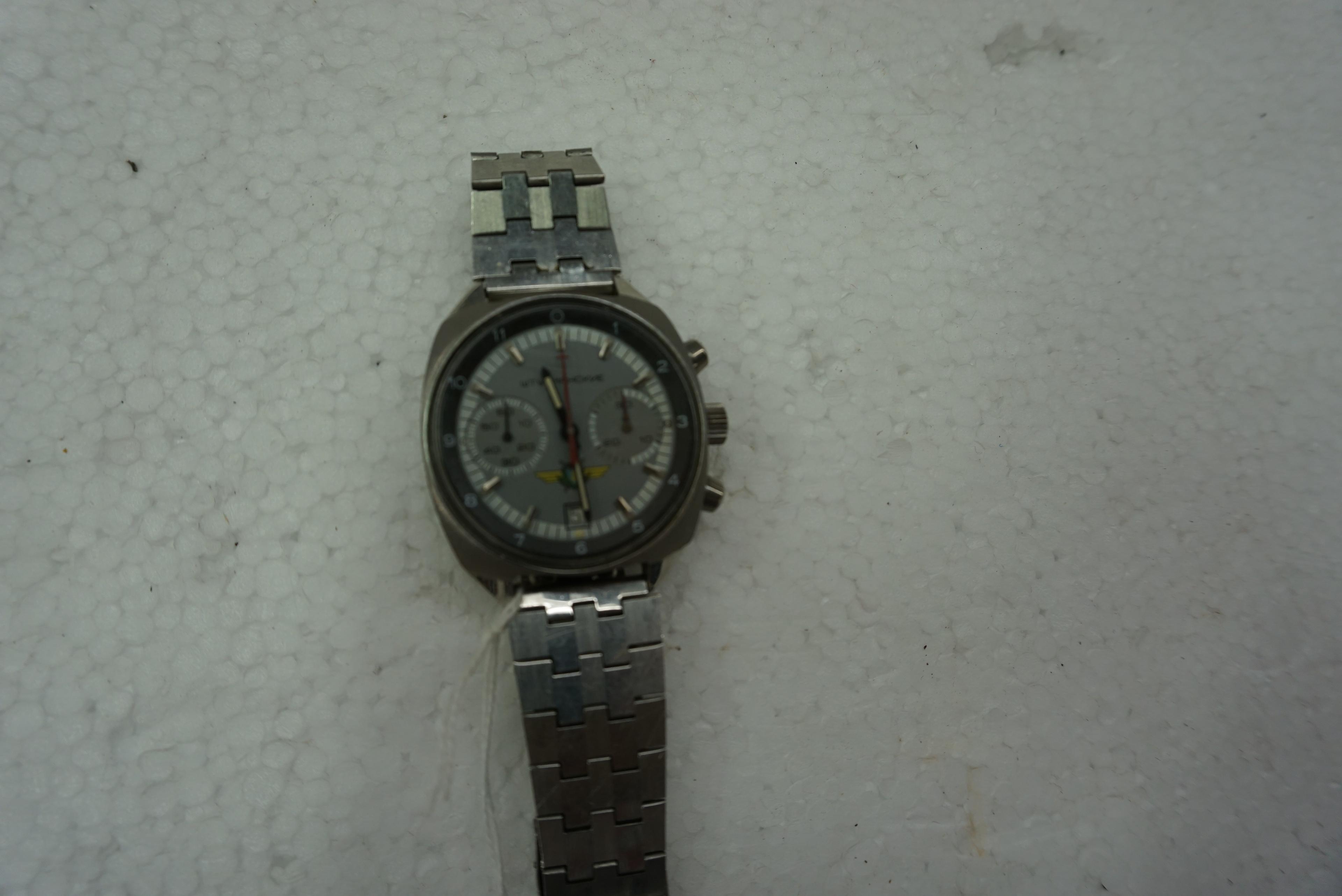 Soviet Cold War Chronograph Cosmonaut Watch "Sturmanskie", estate find, 23 Jewels, 1970's, Cold War