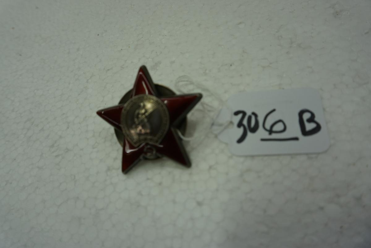 Authentic #3124763 Sterling Silver "Order of the Red Star" Soviet Medal
