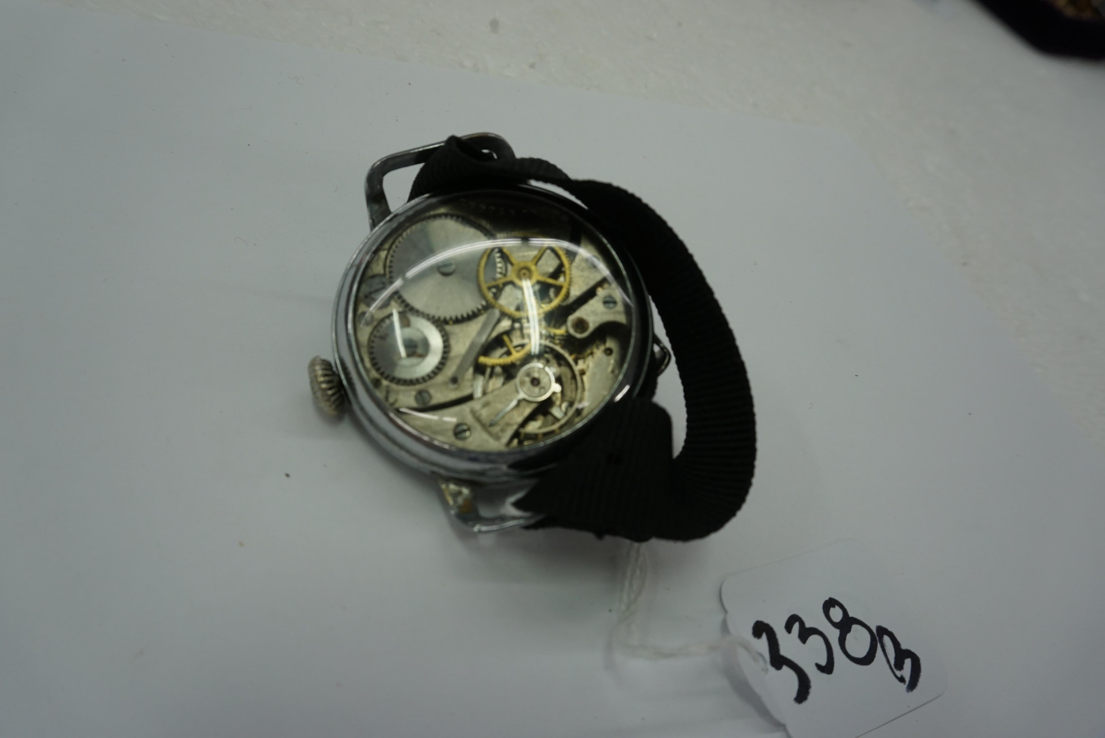 Belived by Auctioneer to be a Copy of German Air Force Observers Watch, Works, 2" Diameter