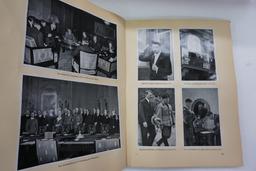 1936 Adolf Hitler Photo Album Book, 12.5"x9.5" many photos. Incredible Find!