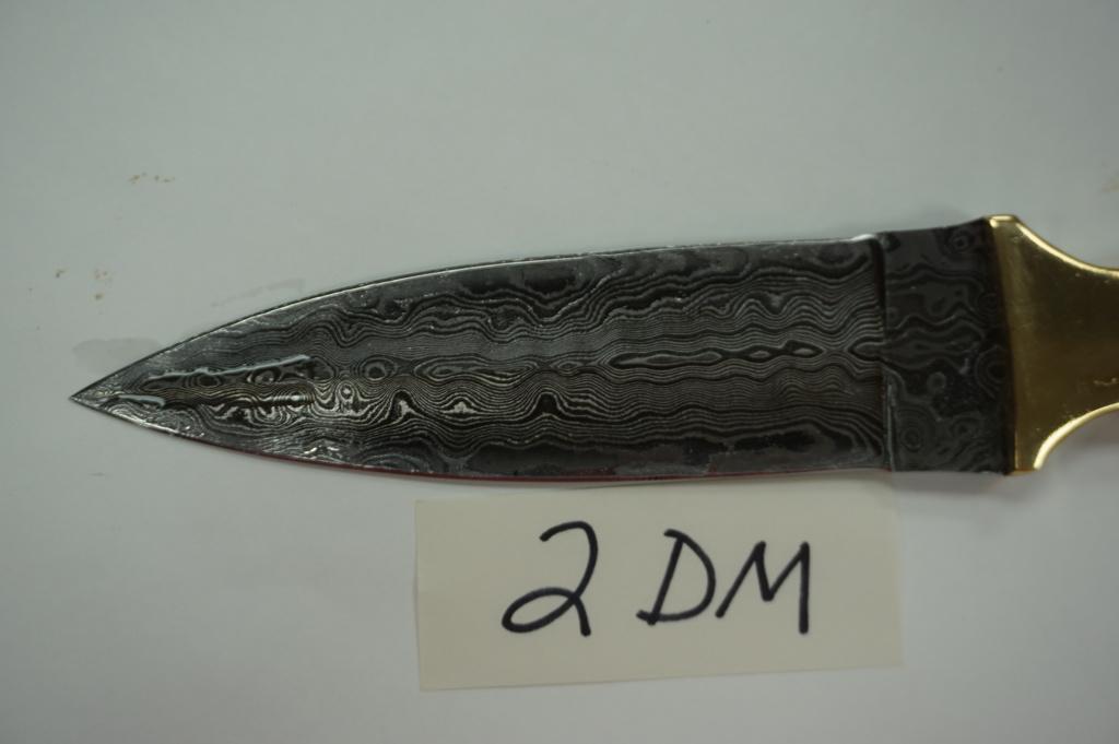 "HRADIL STEEL" Handmade Damascus Blade Dagger with Bone Handle, 10.5" Hradil Steel
