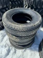 12077 Set of (4) ST225/75R15 Radial Trailer Tires