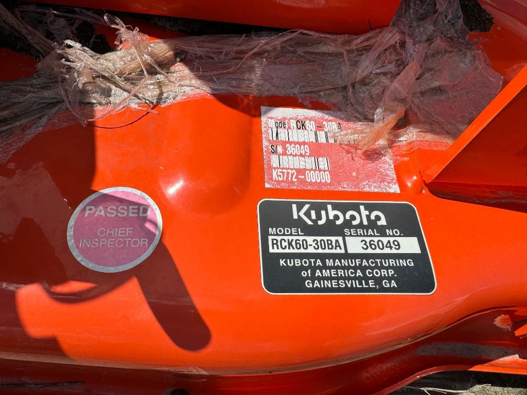 61 New Kubota RCK60BA Mower Deck