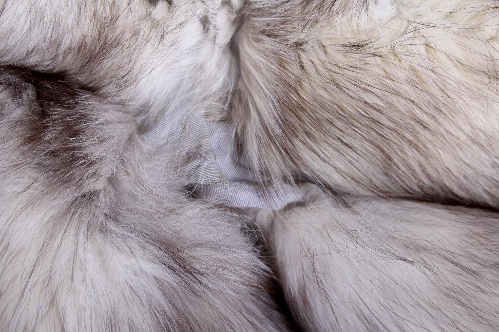 Silver White Fox Fur Coat; Robinson's