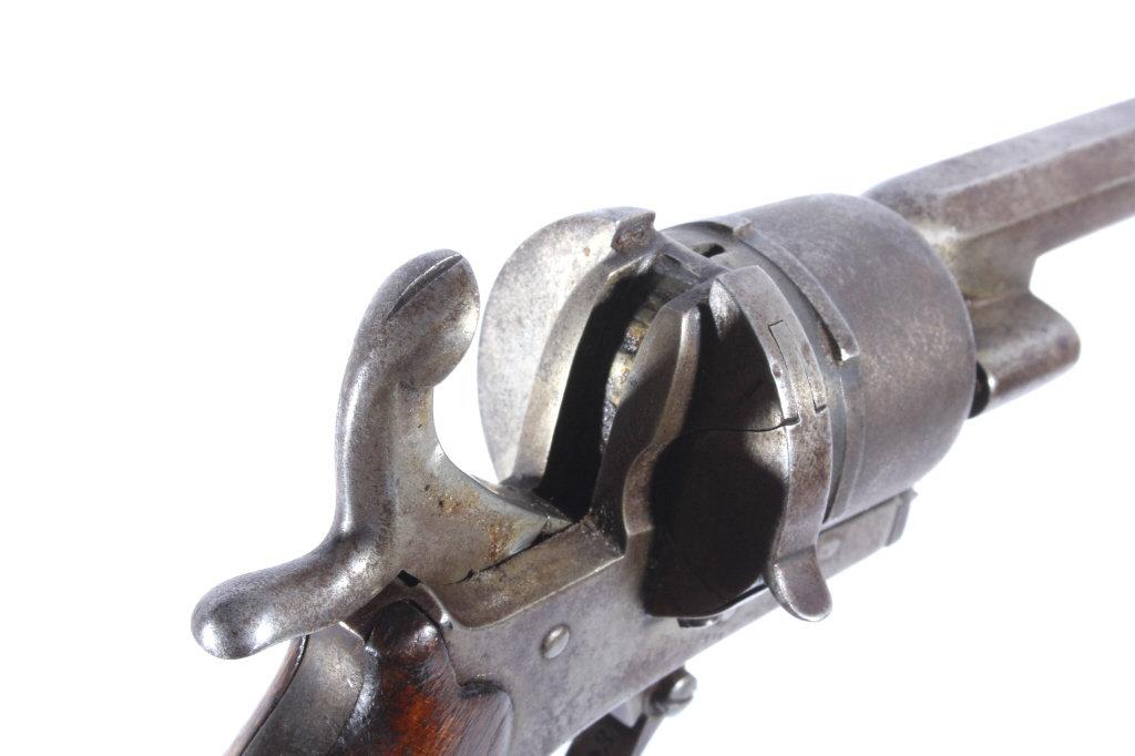 Belgium Proofed DA Pin Fire Revolver Circa 1860