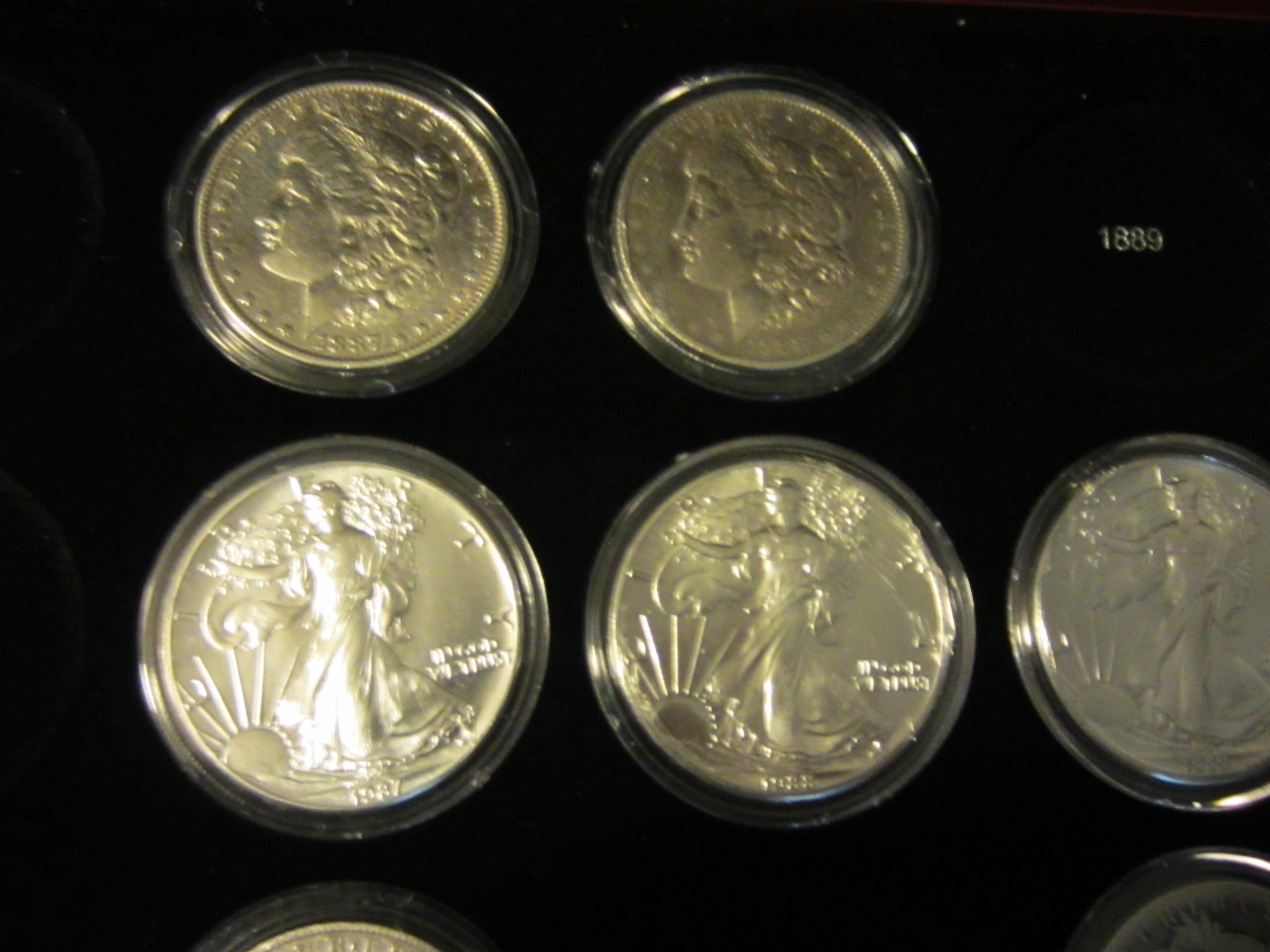 Silver Dollar Century Collection, 7 Silver Dollars