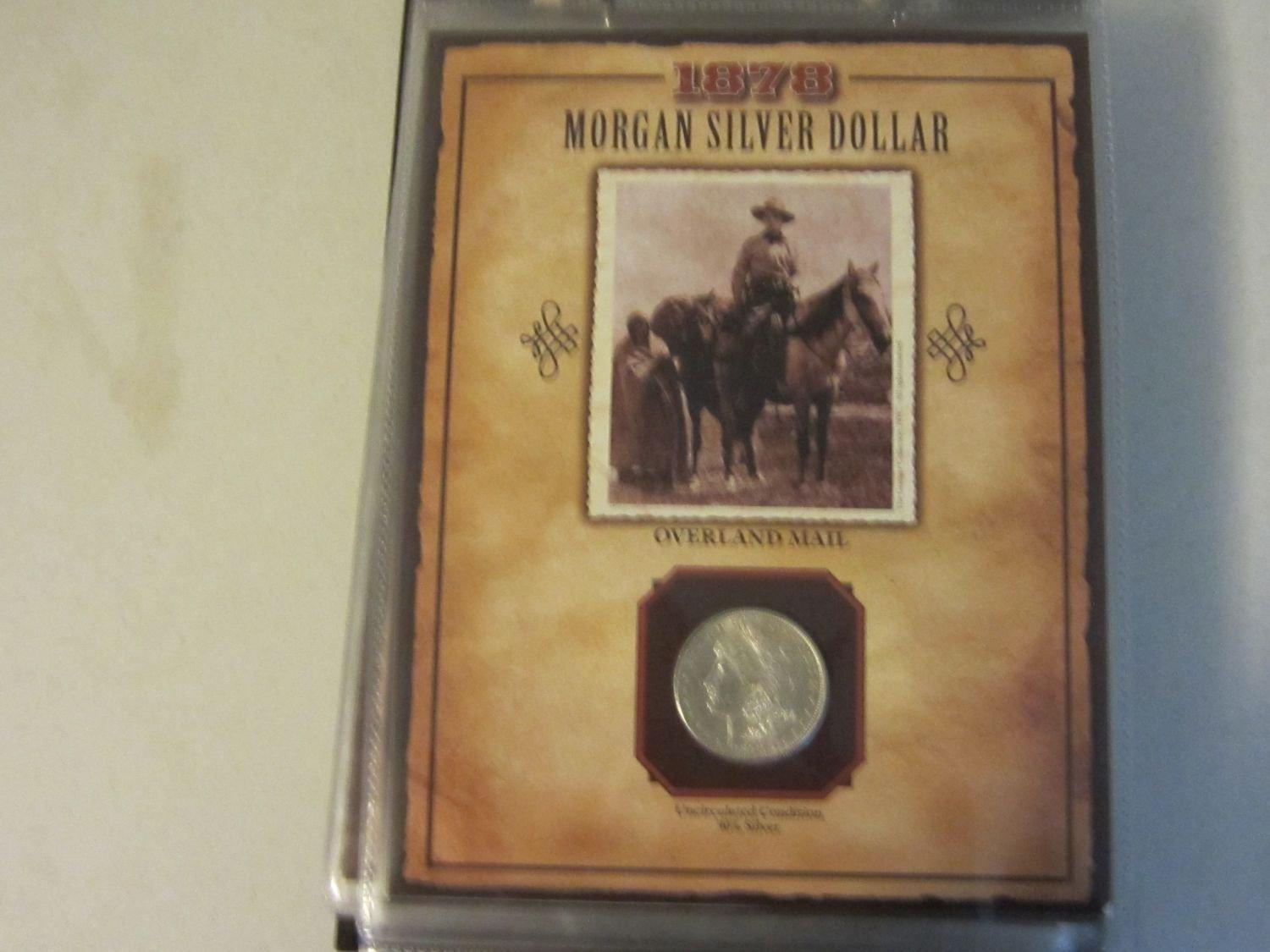Morgan Silver Dollars 19th Century With Stamps, 1878-1898