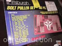 Tools- Pittsburgh Bolt Puller Set- 46 pieces