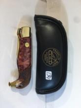 New The Franklin Mint Collector Knives Bald Eagle Pocket Folded Knive W/Case and COA