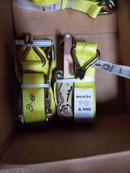 NEW 2" X 27' YELLOW RATCHET STRAP (2 FOR ONE MONEY)