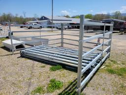 12' HEAVY DUTY CORRAL PANELS, SET OF 9 WEIGH 250LBS EACH APPROX