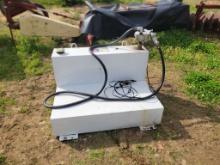 BETTERBUILT 75 GALLON FUEL TANK WITH ELECTRIC PUMP, FULL OF FUEL SN:BG00071