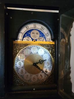 BLACK 76" STAND UP CLOCK WITH CHAINS