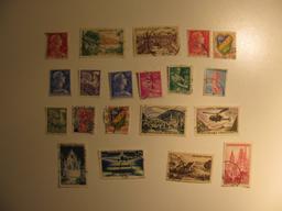 Vintage stamp set: France