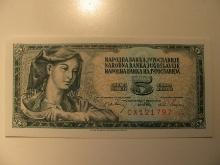 Foreign Currency: 1968 Yugoslavia 10 Dinara (UNC)