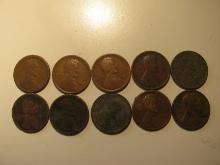 US Coins: 10xCull Wheat Pennies