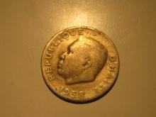 Foreign Coins: 1958 Haiti 10 unit coin