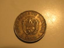 Foreign Coins: 1962 Panama 5 Centismos Balboa
