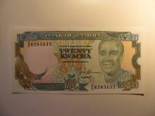 Foreign Currency: Zambia 20 Kwacha (UNC)