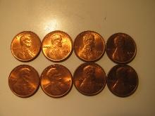 US Coins: 8xBU/Clean 1980-D pennies