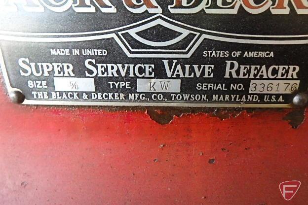 Black & Decker Super Service Valve Refacer, type KW, size 5/8; on Black & Decker