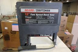 Sears/Craftsman 12in Two Speed band saw, 1-1/8HP, 0 to 45 degree tilt head on stand