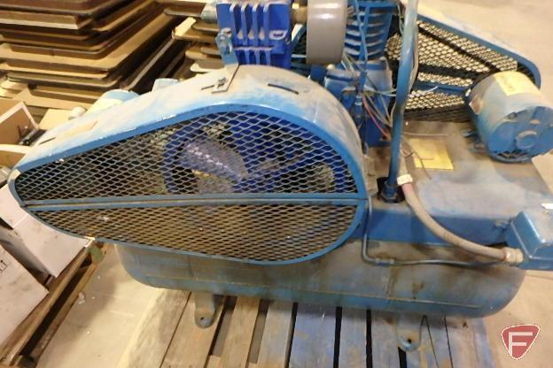 John Henry Foster Co. air compressor (1 unit with 2 motors, 2 compressors, 1 dryer) Quincy