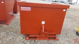 Standard duty 2 cubic yard self dumping hopper (4,000 lb. capacity)