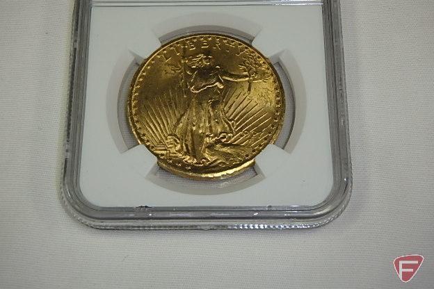 1927 20dollar St Gaudens gold coin, NGC certified, MS63, great eye appeal coin