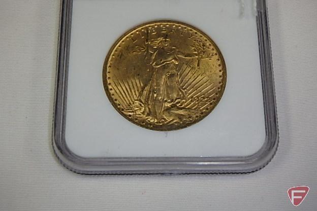 1922 20dollar St Gaudens gold coin, NGC certified, MS63