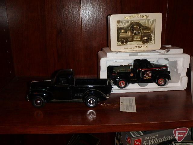 Waterbury Timex clock truck, marine pickup truck, Ford V8, 1940 replica truck,