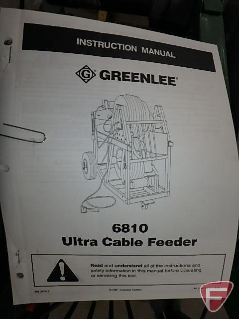 Greenlee 6810 Ultra cable feeder, 110 Volt