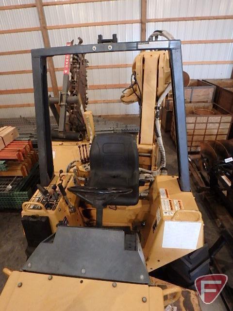 1997 Case 660 combo trencher and plow w/D125 backhoe, 978 hrs showing, diesel,