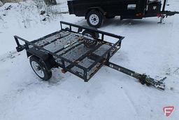 Tractor Supply 4'X6' expanded metal tilt utility trailer, 1-7/8" ball
