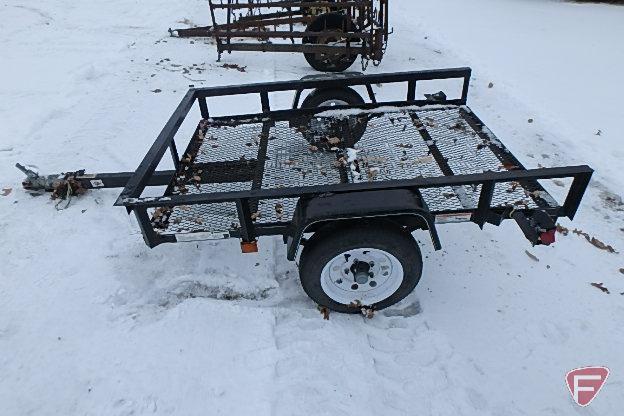 Tractor Supply 4'X6' expanded metal tilt utility trailer, 1-7/8" ball