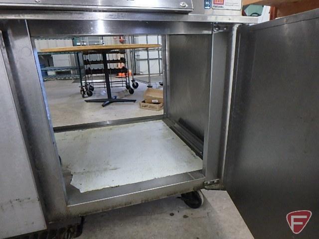 Marshall Air Systems Inc. custom overshelf hot food holding cabinet model RR5-48.LT/RT