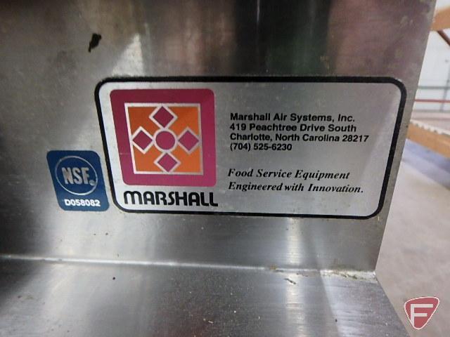 Marshall Air Systems Inc. custom overshelf hot food holding cabinet model RR5-48.LT/RT