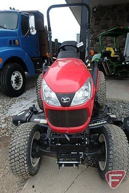 NEW 2015 Yanmar SA424 XHT-TD compact tractor, 23.9HP 3-cyl diesel engine, Cat-1 3pt hitch, ONLY 3hrs